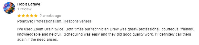 zoom drain portland google review